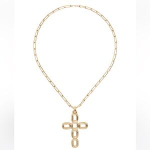 LAURA LOMBARDI Gold Luciana Pendant Necklace NWOT